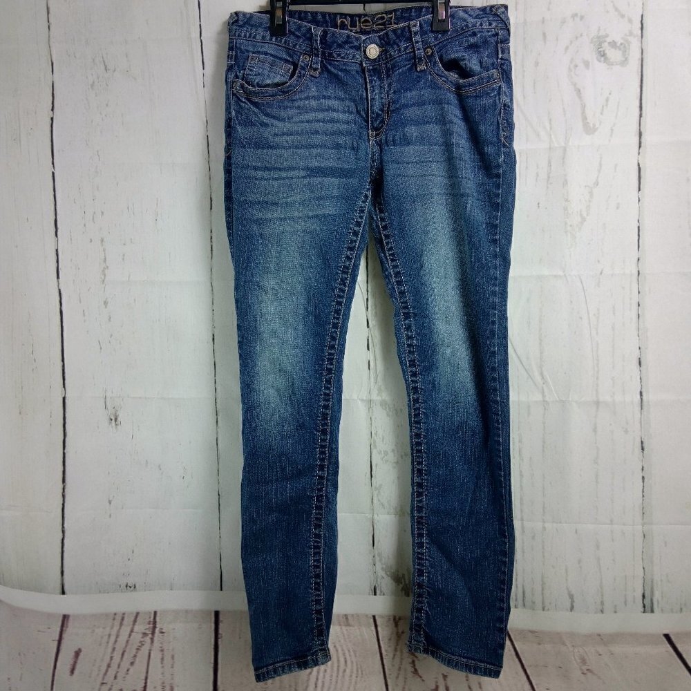 Rue 21 Low Rise Skinny Blue Jeans